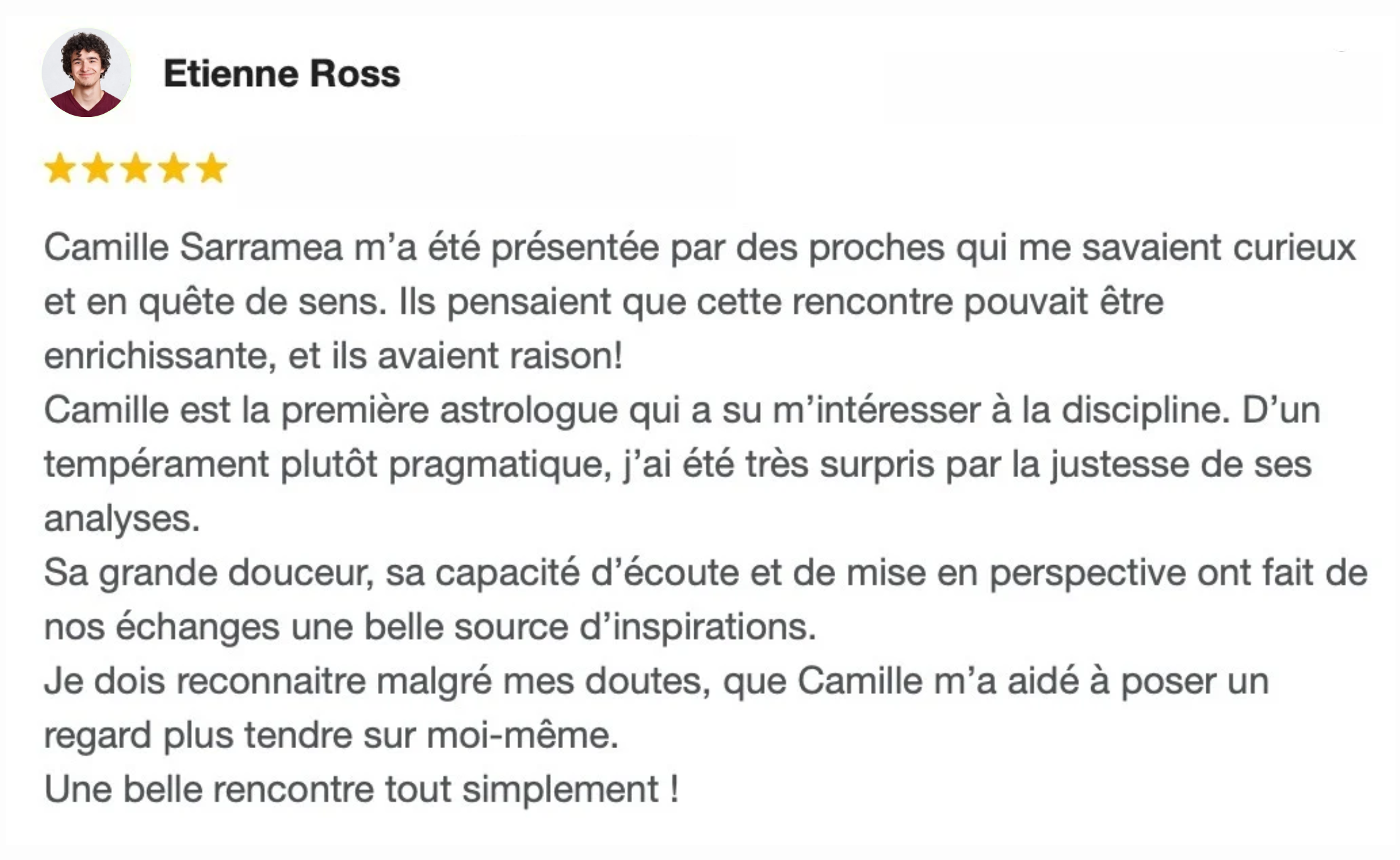 Camille Sarramea – consultation astrologique en ligne